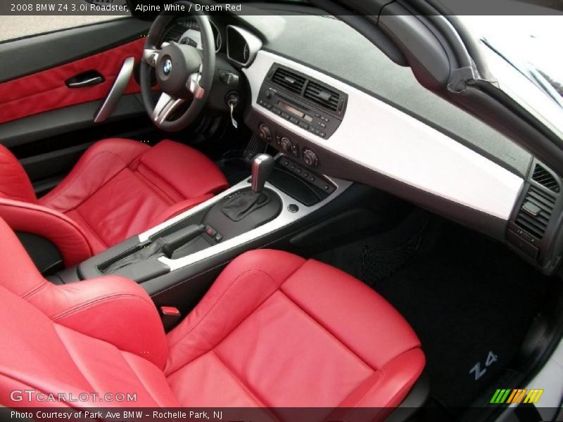Alpine White / Dream Red 2008 BMW Z4 3.0i Roadster