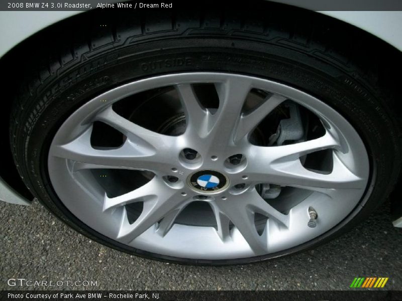 Alpine White / Dream Red 2008 BMW Z4 3.0i Roadster