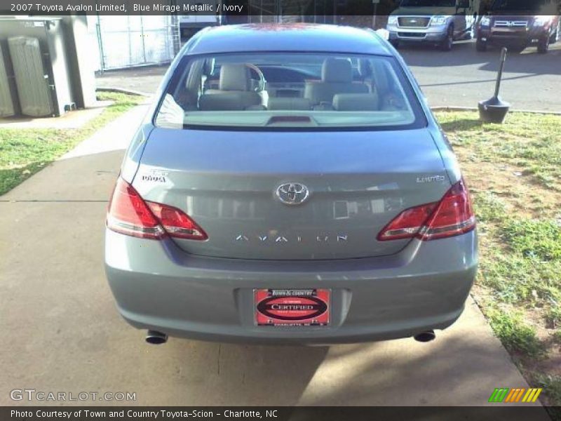 Blue Mirage Metallic / Ivory 2007 Toyota Avalon Limited