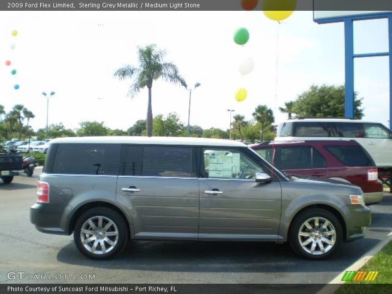Sterling Grey Metallic / Medium Light Stone 2009 Ford Flex Limited