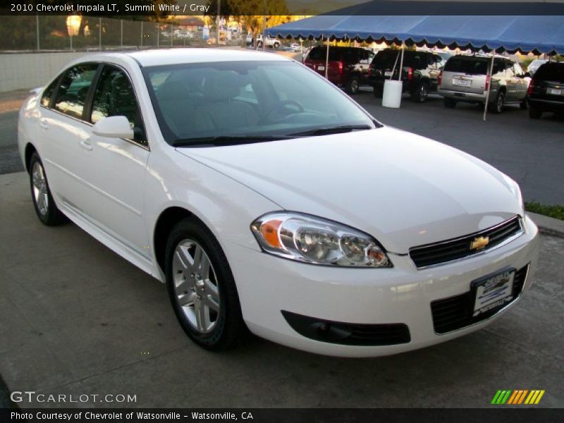 Summit White / Gray 2010 Chevrolet Impala LT
