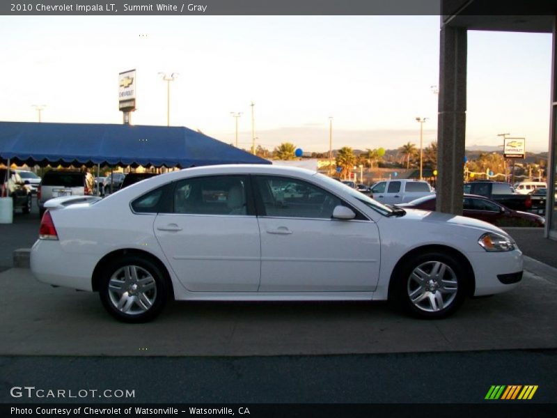 Summit White / Gray 2010 Chevrolet Impala LT