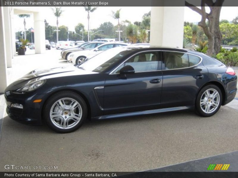 Dark Blue Metallic / Luxor Beige 2011 Porsche Panamera S