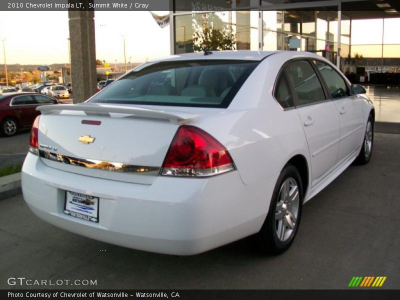 Summit White / Gray 2010 Chevrolet Impala LT
