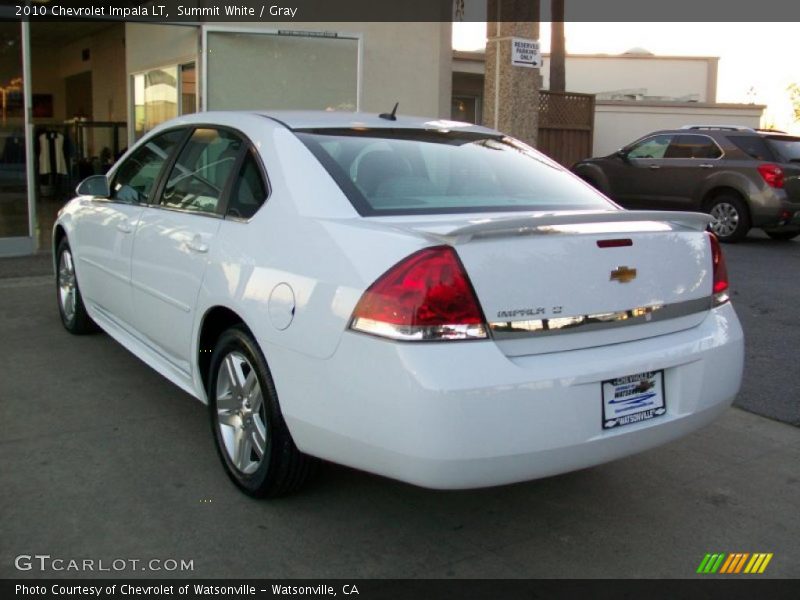 Summit White / Gray 2010 Chevrolet Impala LT