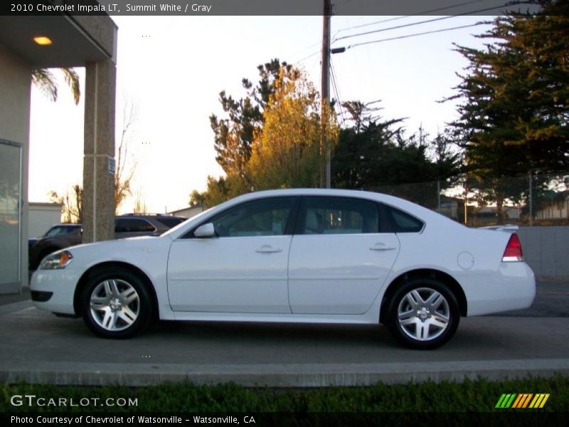 Summit White / Gray 2010 Chevrolet Impala LT