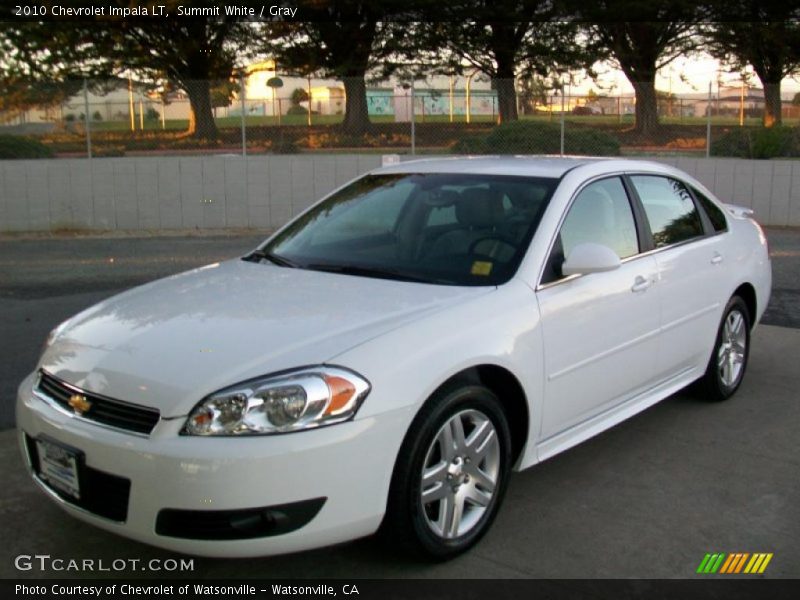 Summit White / Gray 2010 Chevrolet Impala LT
