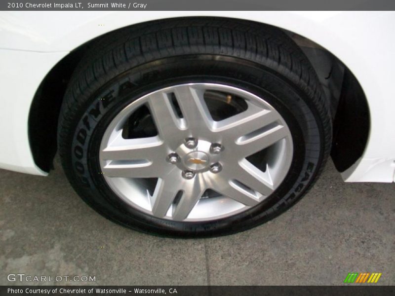 Summit White / Gray 2010 Chevrolet Impala LT
