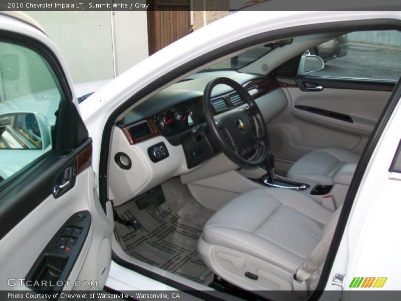 Summit White / Gray 2010 Chevrolet Impala LT