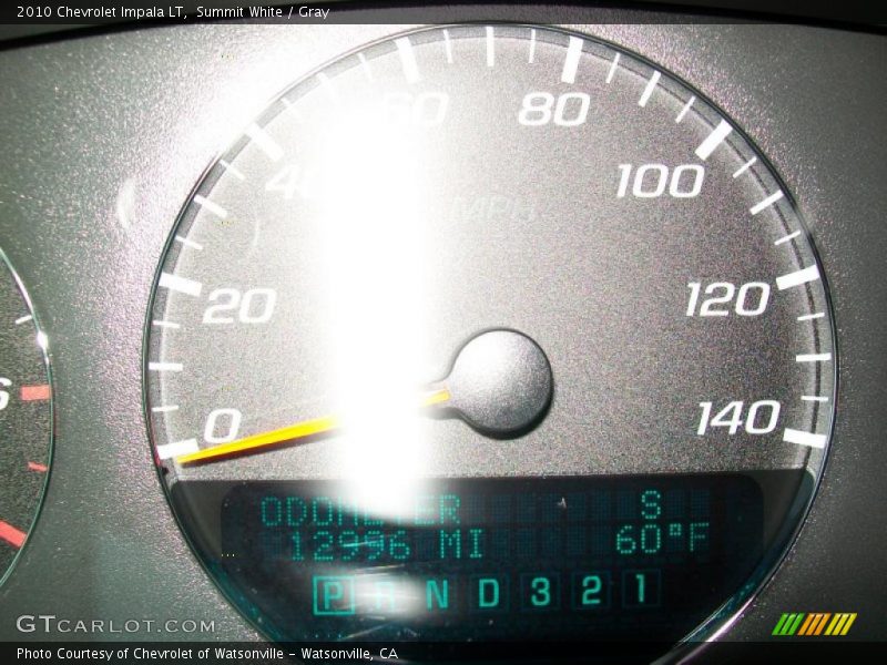 Summit White / Gray 2010 Chevrolet Impala LT