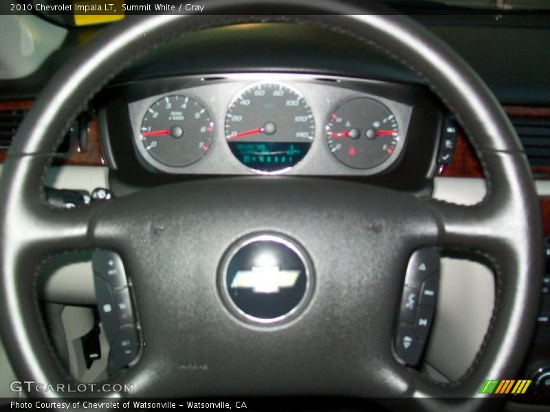 Summit White / Gray 2010 Chevrolet Impala LT