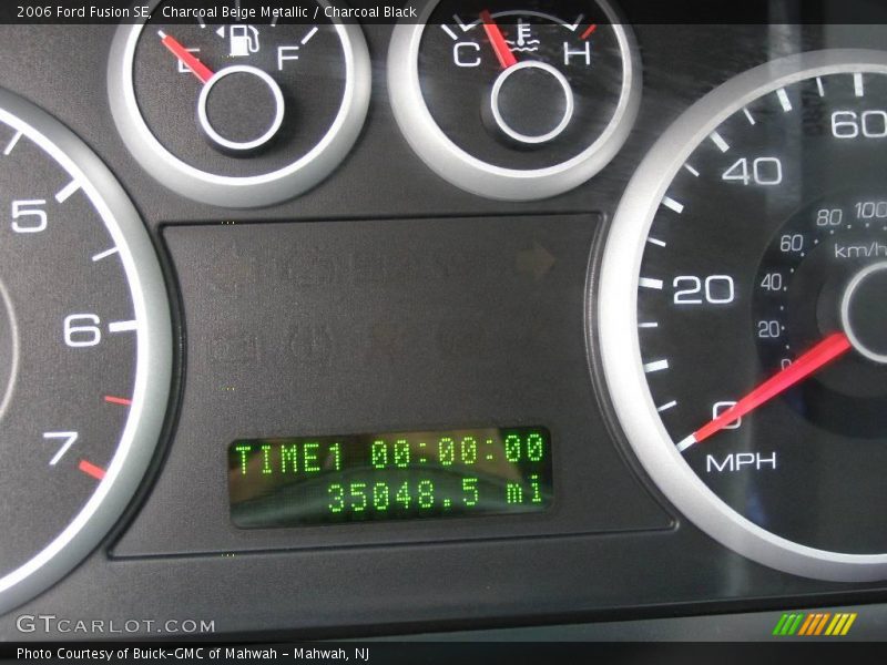 Charcoal Beige Metallic / Charcoal Black 2006 Ford Fusion SE