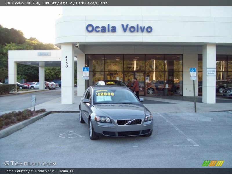 Flint Gray Metallic / Dark Beige/Quartz 2004 Volvo S40 2.4i