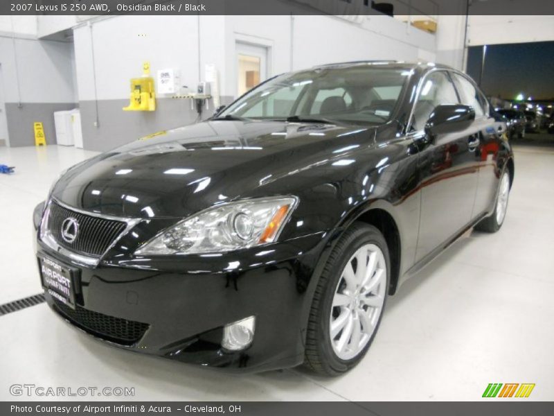 Obsidian Black / Black 2007 Lexus IS 250 AWD