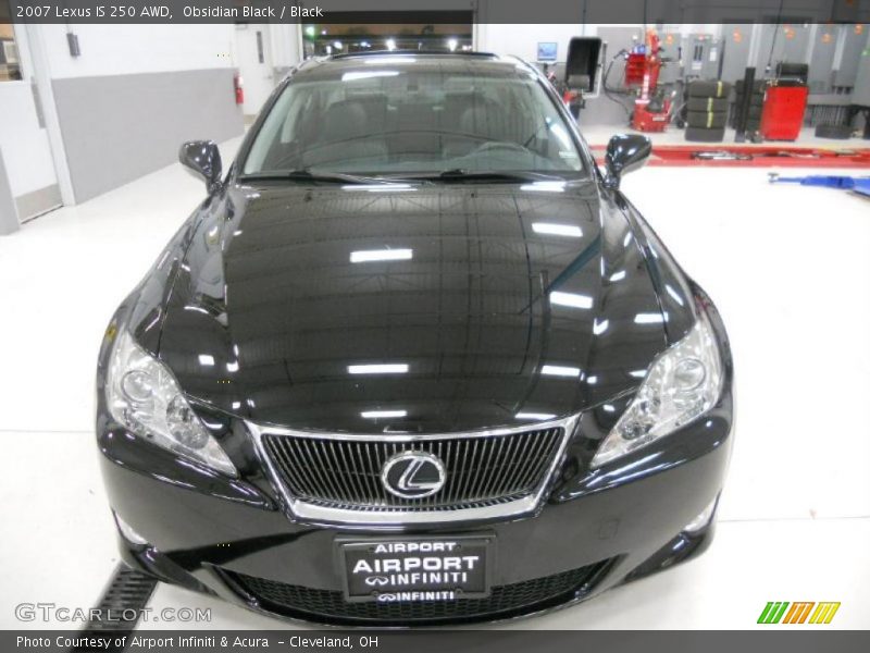 Obsidian Black / Black 2007 Lexus IS 250 AWD