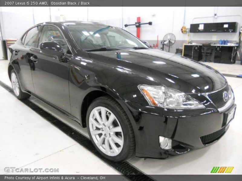 Obsidian Black / Black 2007 Lexus IS 250 AWD