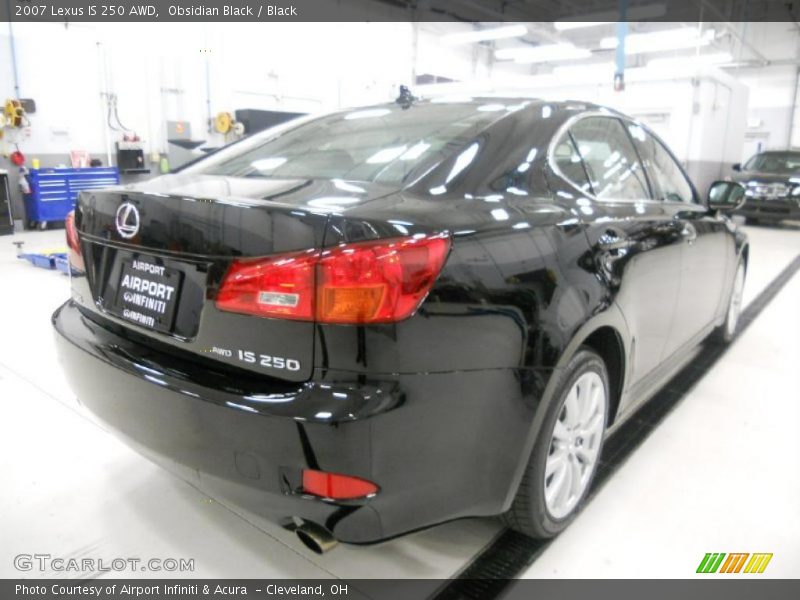 Obsidian Black / Black 2007 Lexus IS 250 AWD
