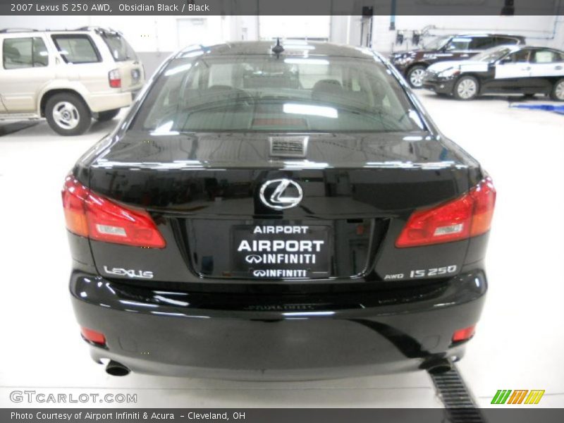 Obsidian Black / Black 2007 Lexus IS 250 AWD