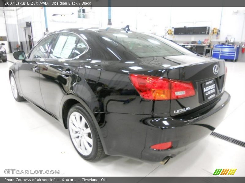 Obsidian Black / Black 2007 Lexus IS 250 AWD