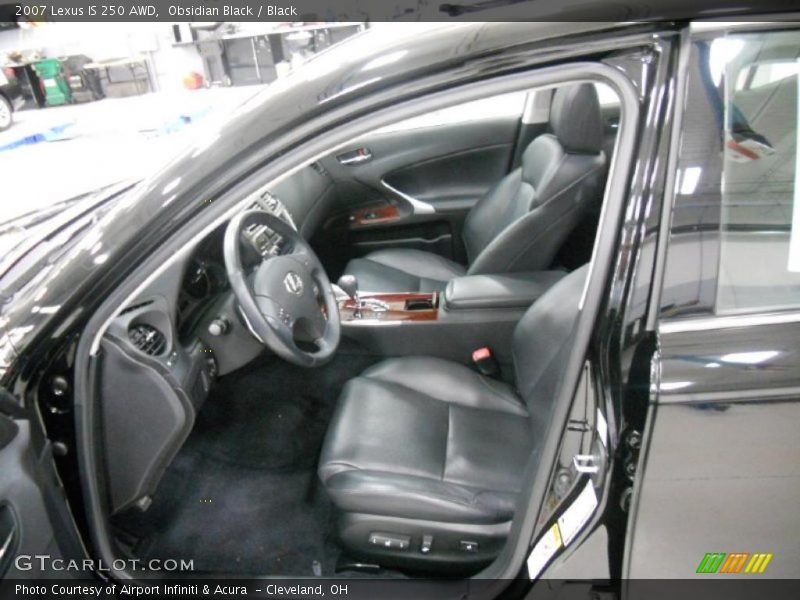 Obsidian Black / Black 2007 Lexus IS 250 AWD