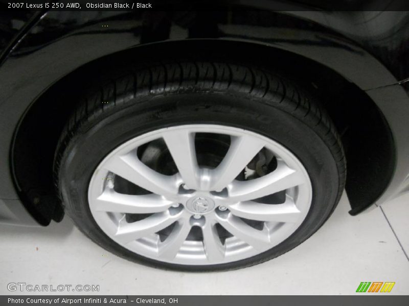Obsidian Black / Black 2007 Lexus IS 250 AWD