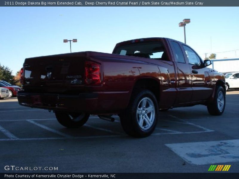 Deep Cherry Red Crystal Pearl / Dark Slate Gray/Medium Slate Gray 2011 Dodge Dakota Big Horn Extended Cab