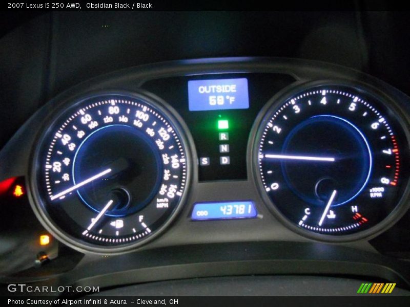  2007 IS 250 AWD 250 AWD Gauges