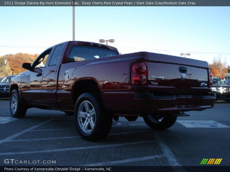 Deep Cherry Red Crystal Pearl / Dark Slate Gray/Medium Slate Gray 2011 Dodge Dakota Big Horn Extended Cab