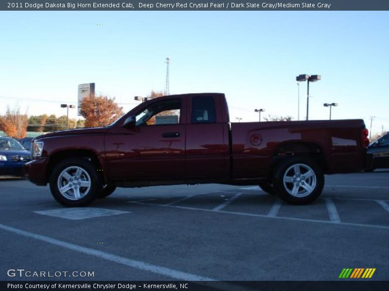 Deep Cherry Red Crystal Pearl / Dark Slate Gray/Medium Slate Gray 2011 Dodge Dakota Big Horn Extended Cab