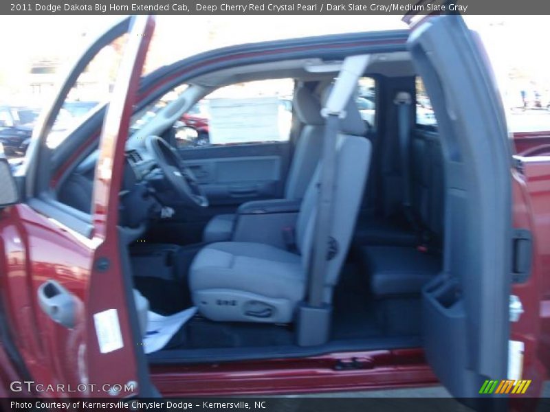 Deep Cherry Red Crystal Pearl / Dark Slate Gray/Medium Slate Gray 2011 Dodge Dakota Big Horn Extended Cab