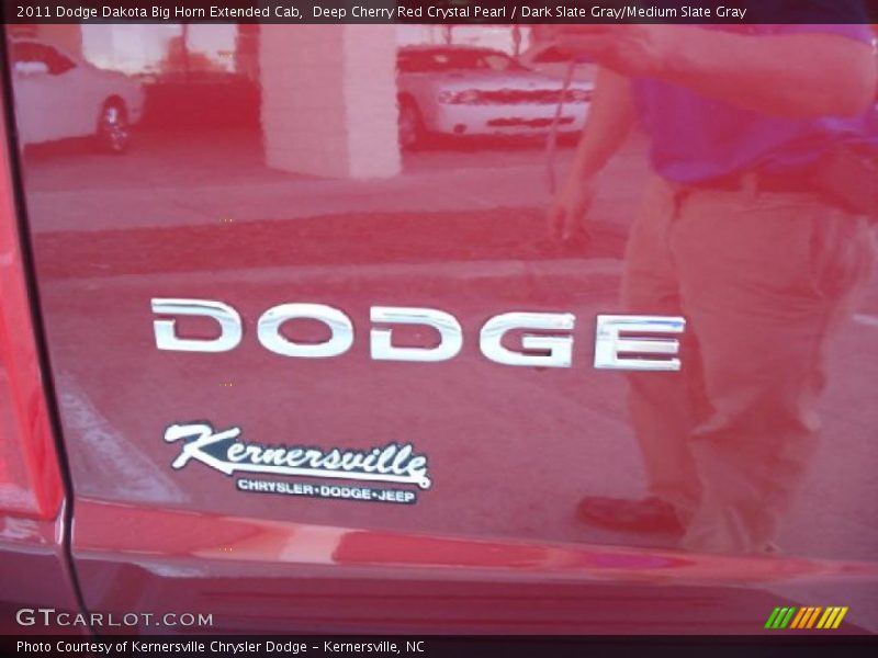 Deep Cherry Red Crystal Pearl / Dark Slate Gray/Medium Slate Gray 2011 Dodge Dakota Big Horn Extended Cab