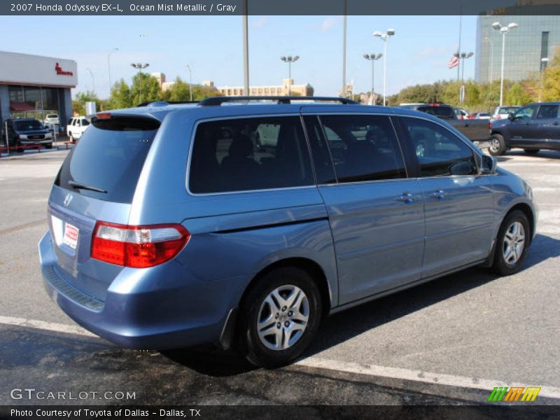 Ocean Mist Metallic / Gray 2007 Honda Odyssey EX-L