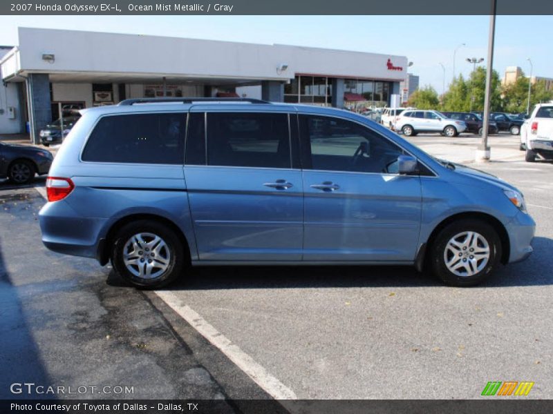 Ocean Mist Metallic / Gray 2007 Honda Odyssey EX-L