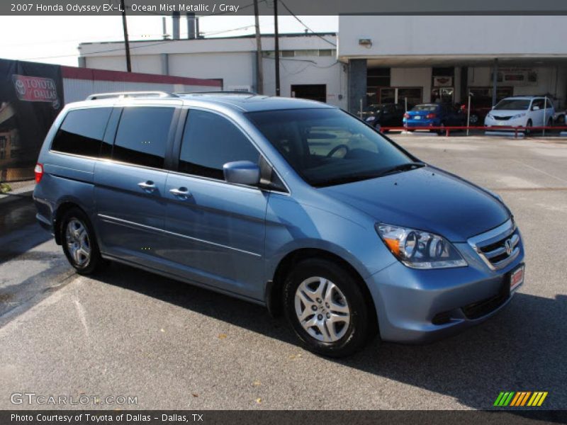 Ocean Mist Metallic / Gray 2007 Honda Odyssey EX-L