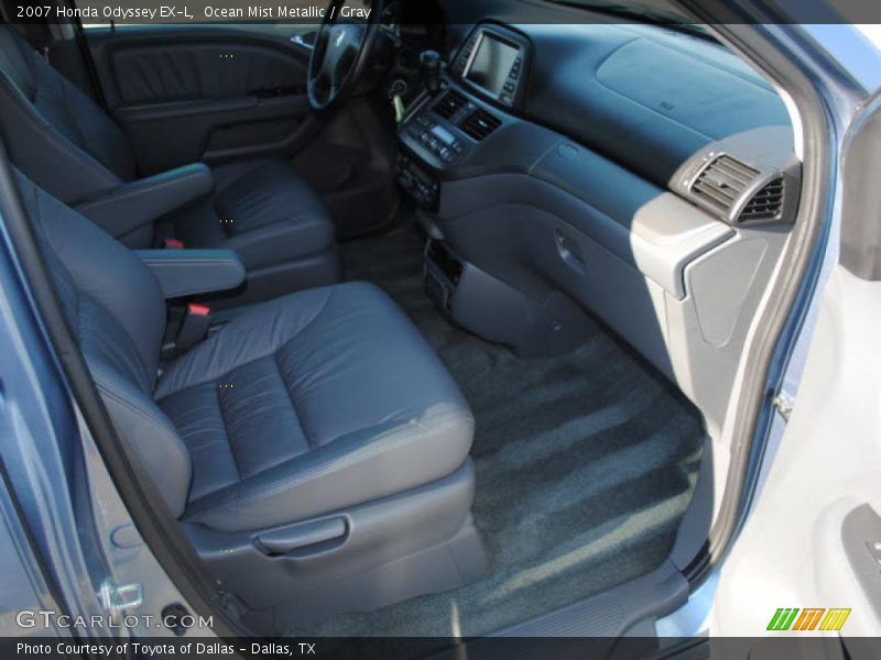 Ocean Mist Metallic / Gray 2007 Honda Odyssey EX-L
