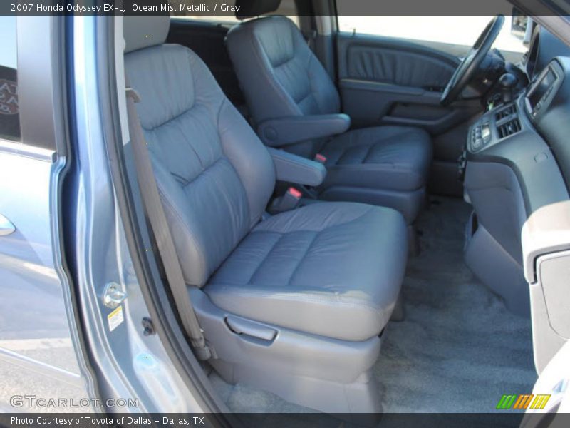 Ocean Mist Metallic / Gray 2007 Honda Odyssey EX-L