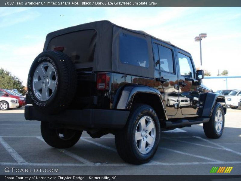 Black / Dark Slate Gray/Medium Slate Gray 2007 Jeep Wrangler Unlimited Sahara 4x4