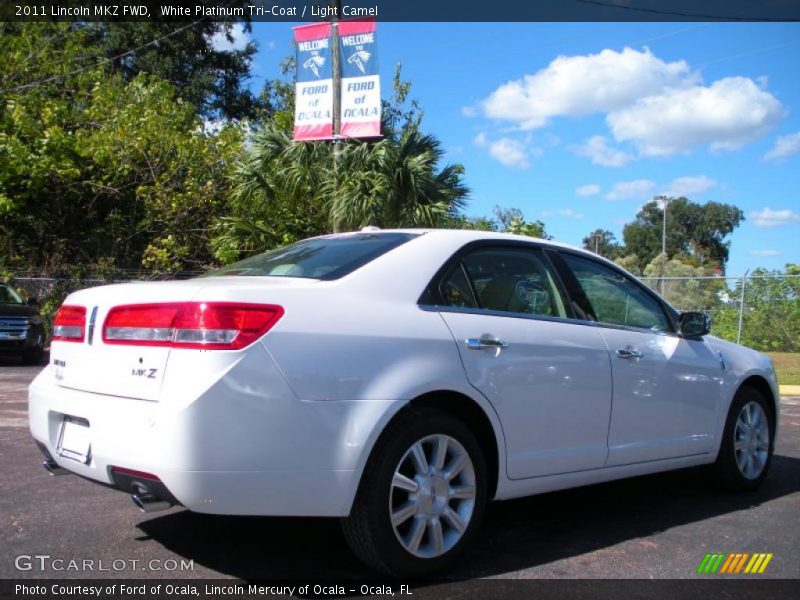 White Platinum Tri-Coat / Light Camel 2011 Lincoln MKZ FWD