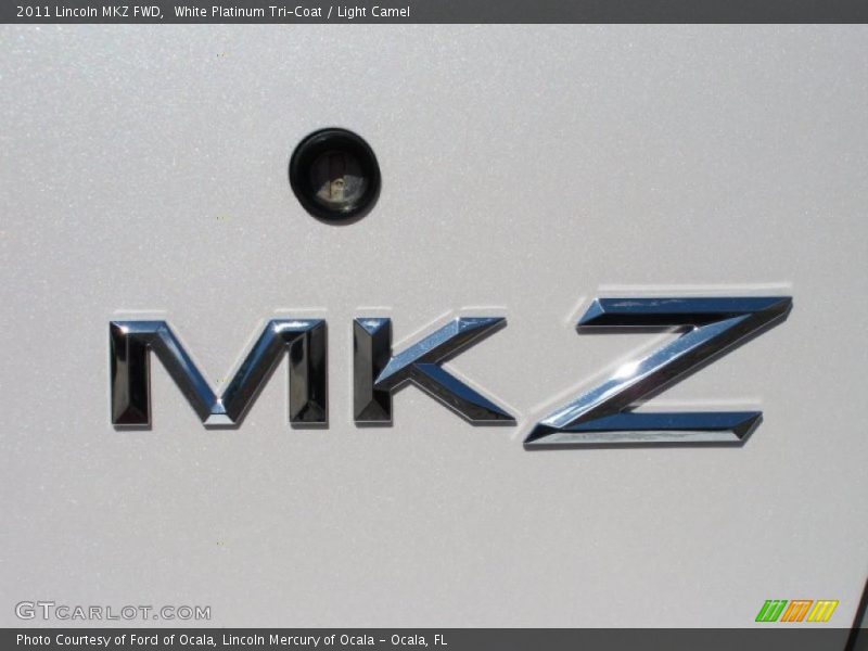 White Platinum Tri-Coat / Light Camel 2011 Lincoln MKZ FWD
