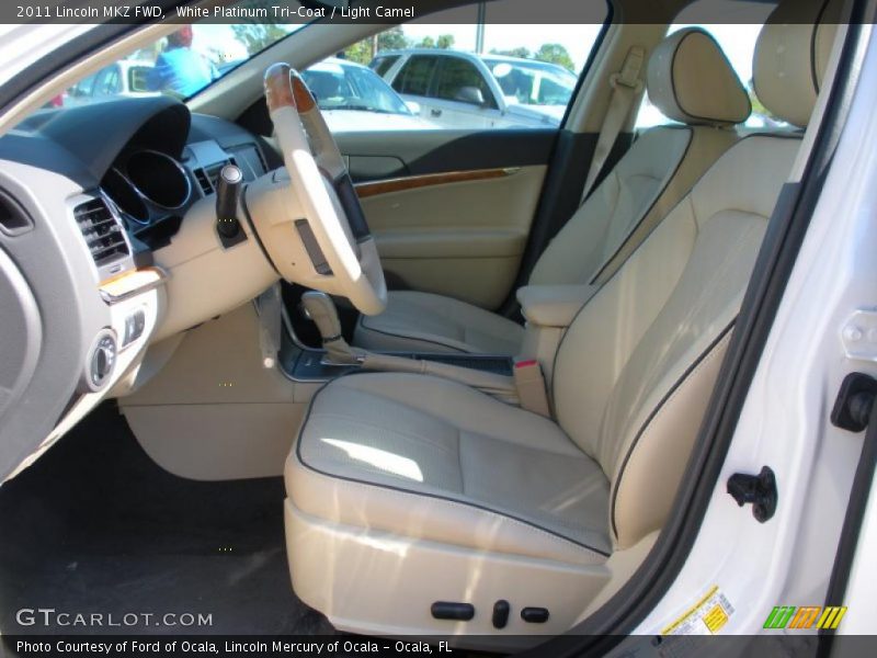 White Platinum Tri-Coat / Light Camel 2011 Lincoln MKZ FWD