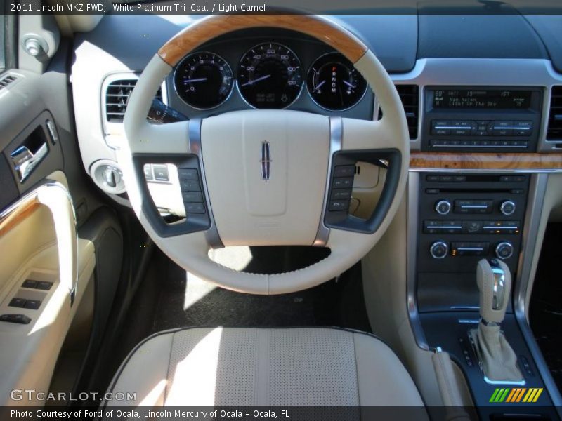 White Platinum Tri-Coat / Light Camel 2011 Lincoln MKZ FWD
