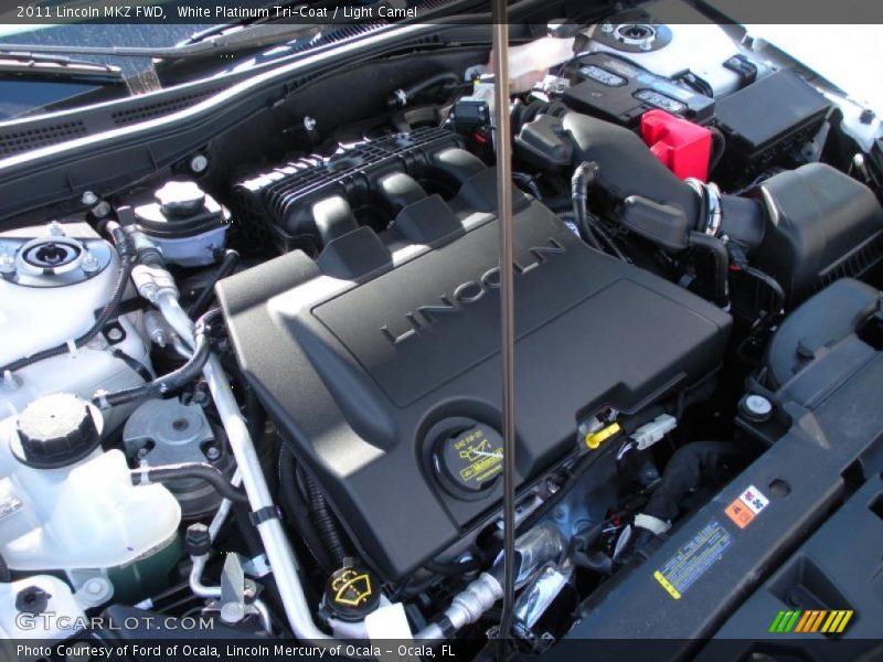 White Platinum Tri-Coat / Light Camel 2011 Lincoln MKZ FWD
