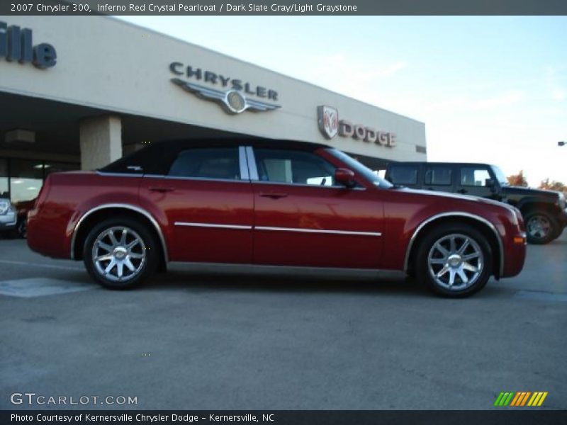 Inferno Red Crystal Pearlcoat / Dark Slate Gray/Light Graystone 2007 Chrysler 300