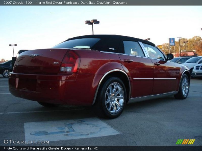 Inferno Red Crystal Pearlcoat / Dark Slate Gray/Light Graystone 2007 Chrysler 300