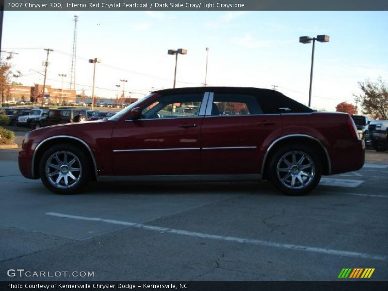 Inferno Red Crystal Pearlcoat / Dark Slate Gray/Light Graystone 2007 Chrysler 300