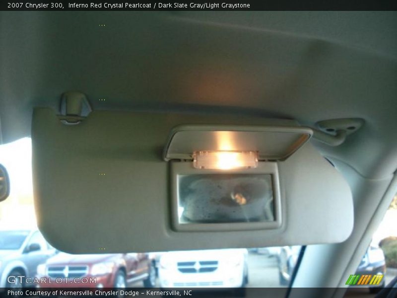 Inferno Red Crystal Pearlcoat / Dark Slate Gray/Light Graystone 2007 Chrysler 300