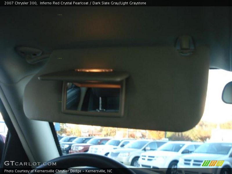 Inferno Red Crystal Pearlcoat / Dark Slate Gray/Light Graystone 2007 Chrysler 300