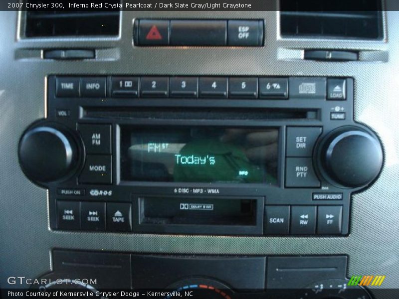 Inferno Red Crystal Pearlcoat / Dark Slate Gray/Light Graystone 2007 Chrysler 300
