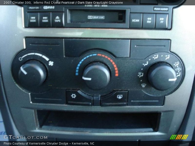 Inferno Red Crystal Pearlcoat / Dark Slate Gray/Light Graystone 2007 Chrysler 300