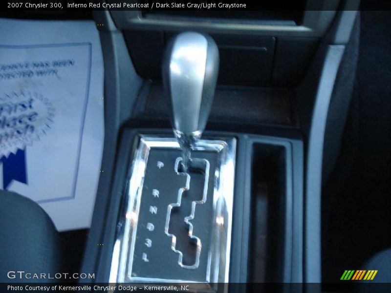 Inferno Red Crystal Pearlcoat / Dark Slate Gray/Light Graystone 2007 Chrysler 300